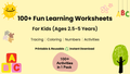 105 Kids Activity Worksheet (Ages 2.5-5 years)